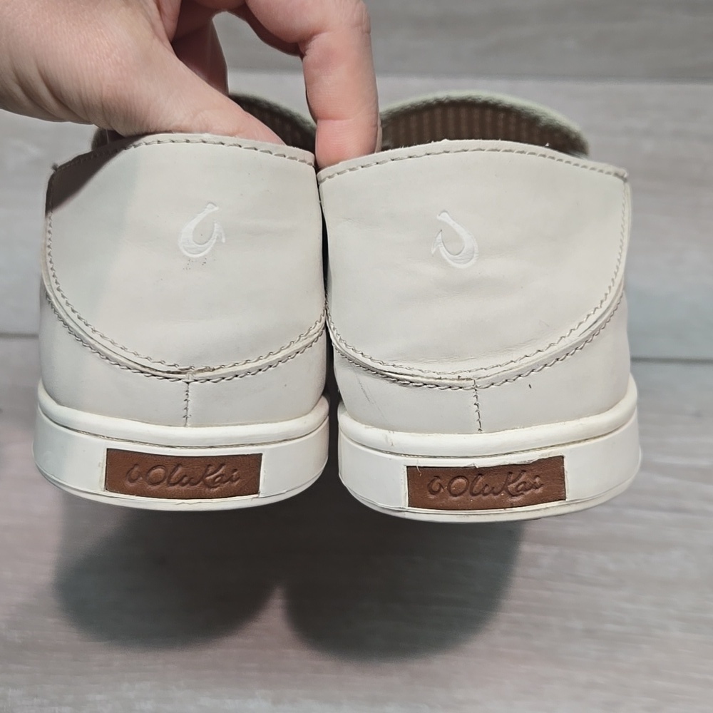 Olukai Women Pehuea Comfort Slip-On Sneakers in Light Beige Shoes Sz 8.5 - Picture 6 of 11